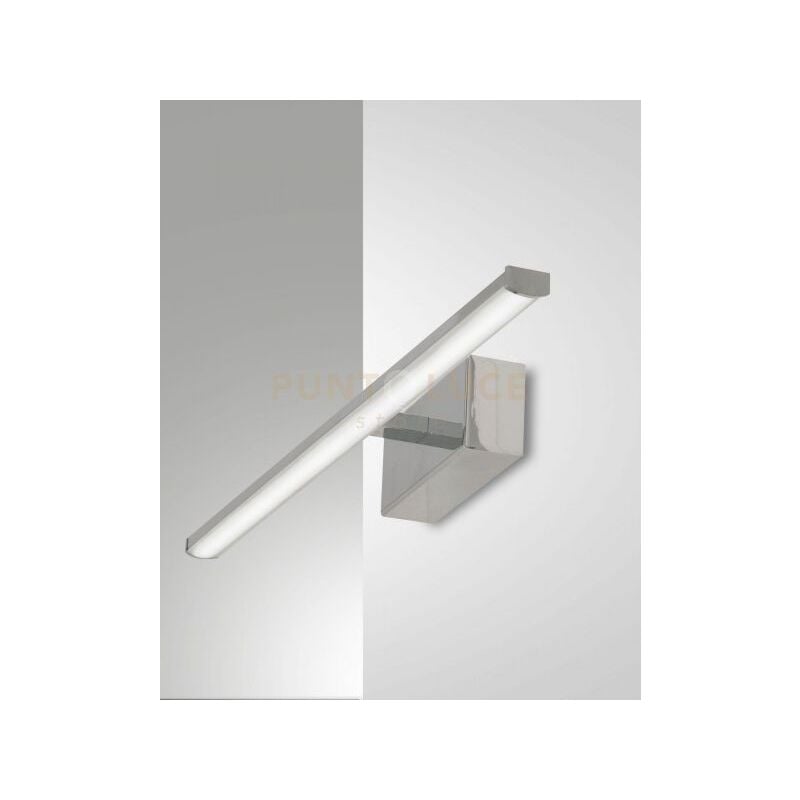 foto del prodotto fabas luce lighting nala applique cromo l. 50cm a led 3000k 10w 1200 lm ip44