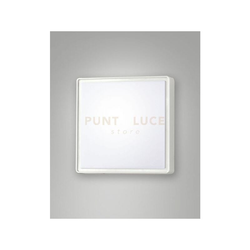 foto del prodotto fabas luce lighting - oban plafoniera bianca attacco e27 l.24x24cm c sensore 1 luce