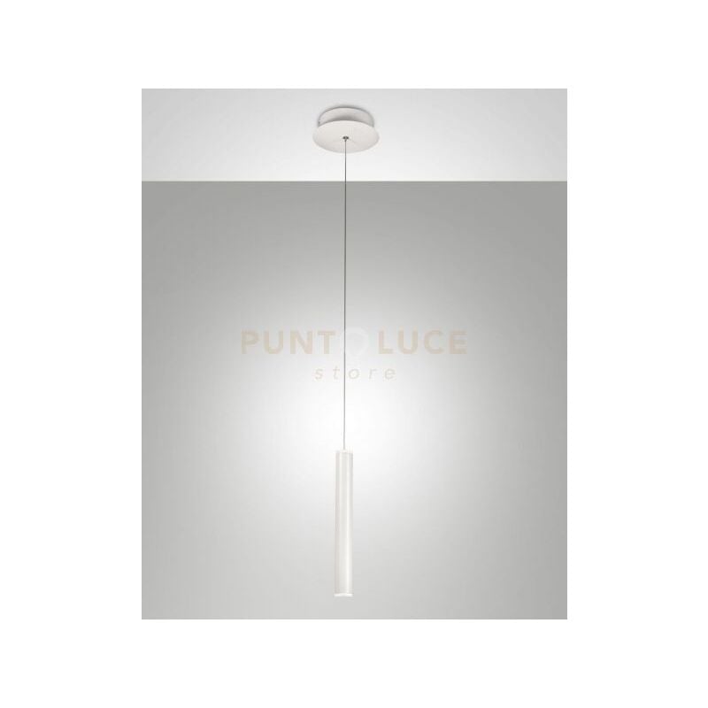 foto del prodotto fabas luce lighting - prado lampada a sospensione bianco 1 luce a led 3000k - 6,5w - 720 lm dimmerabile