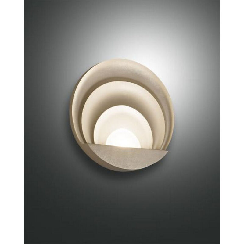 foto del prodotto fabas luce lighting - sunrise applique oro opaco a led 3000k - 29w - 3240 lm dimmerabile d.26cm