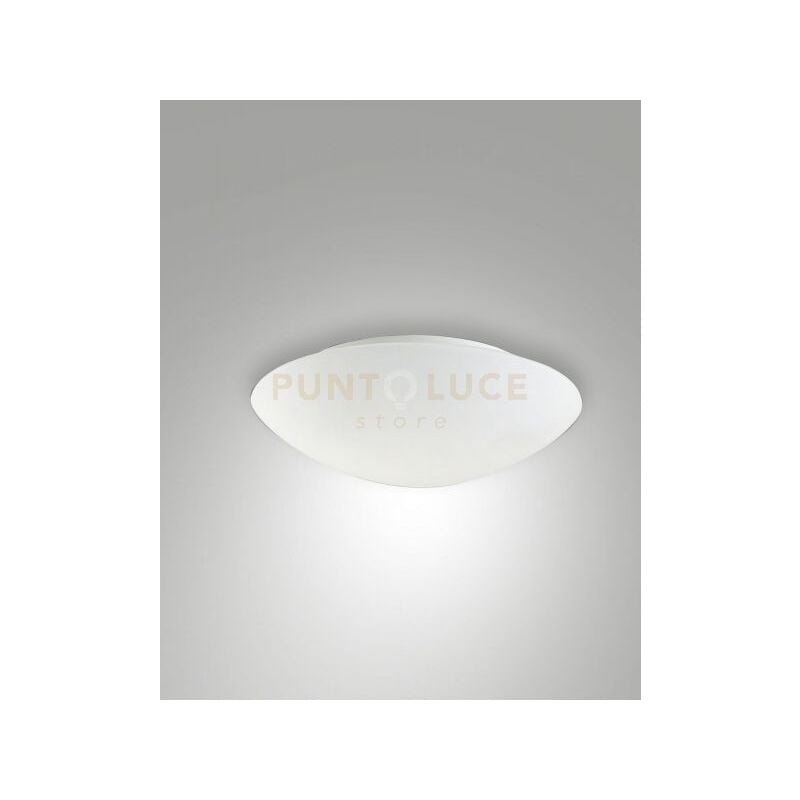 foto del prodotto fabas luce pandora plafoniera bianca 1 luce attacco e27 d.30cm con sensore di movimento