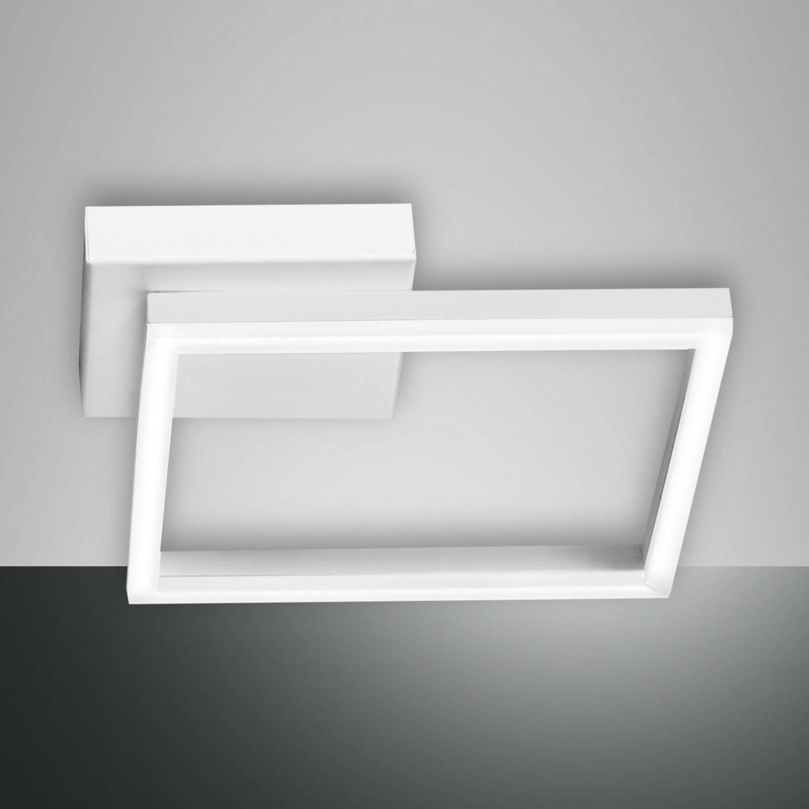 foto del prodotto fabas luce plafoniera led bard, 27x27cm, bianco