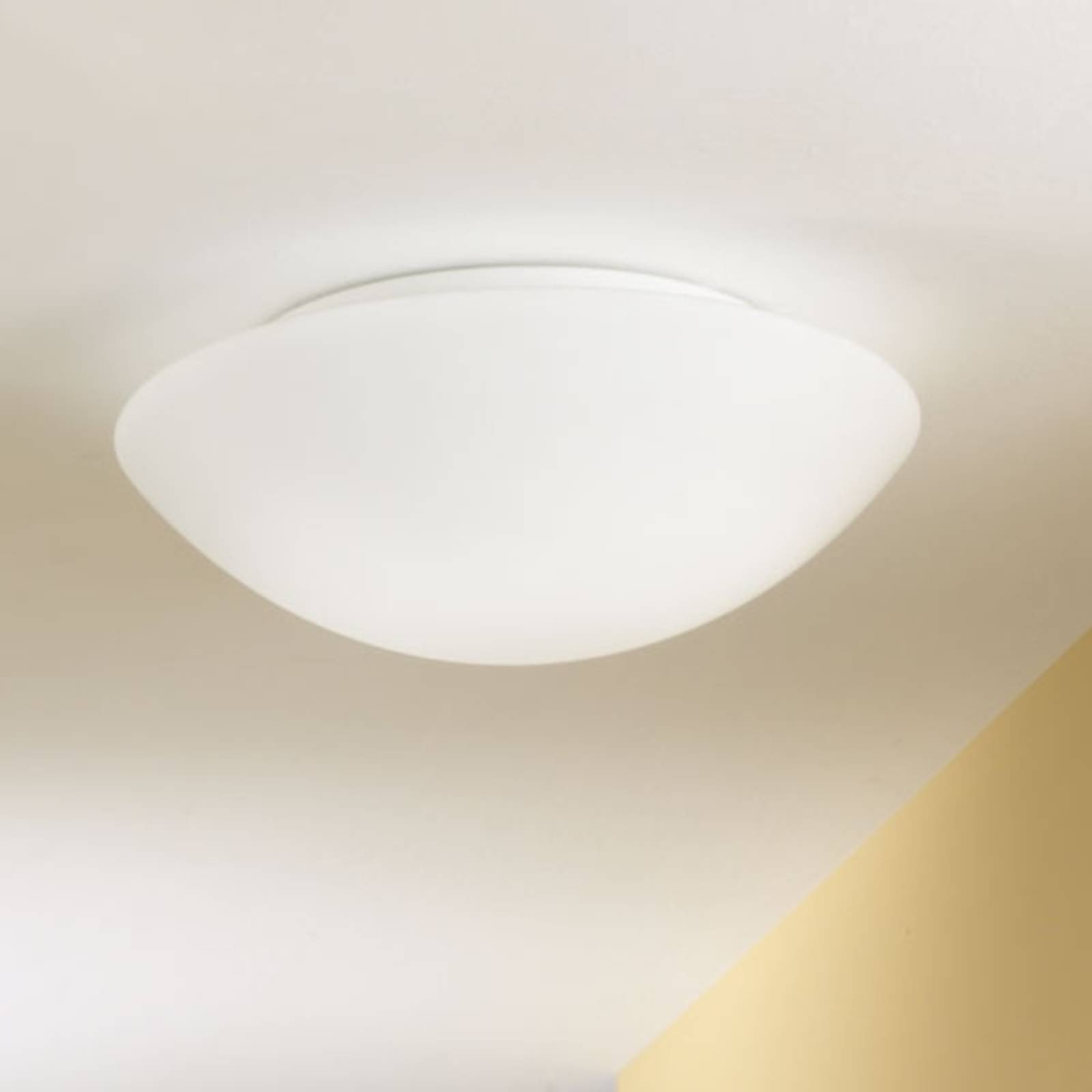 foto del prodotto fabas luce plafoniera pandora, 36 cm, vetro, bianco