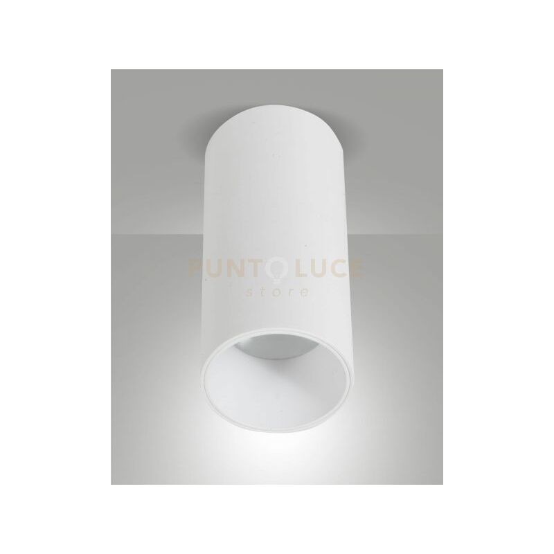 foto del prodotto fabas ray plafoniera bianca cilindrica a led 15w 3000k 1440lm