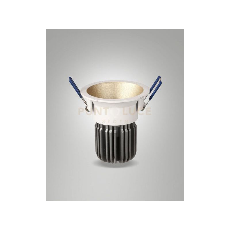 foto del prodotto fabas toodle faretto incasso tondo 3000k 1250lm 11w oro dimmerabile