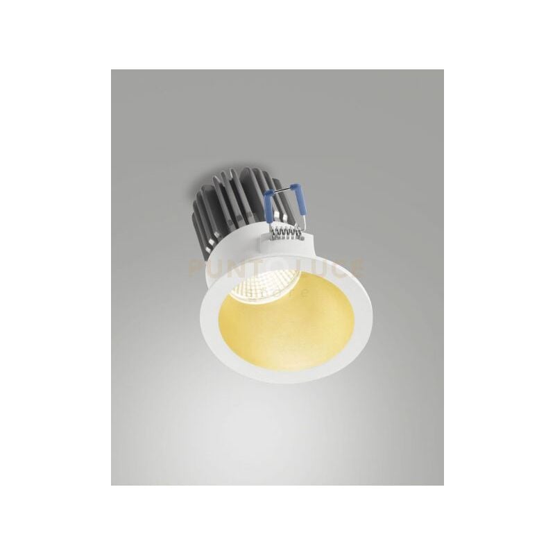 foto del prodotto fabas toodle faretto incasso tondo asimmetrico 2700k 1220lm 11w dimmerabile oro
