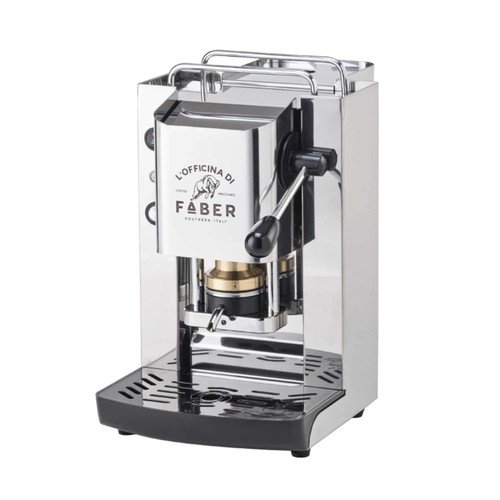 foto del prodotto faber macchina da caff espresso automatica pro total serbatoio 1.3 lt. potenza 500 watt colore acciaio inox