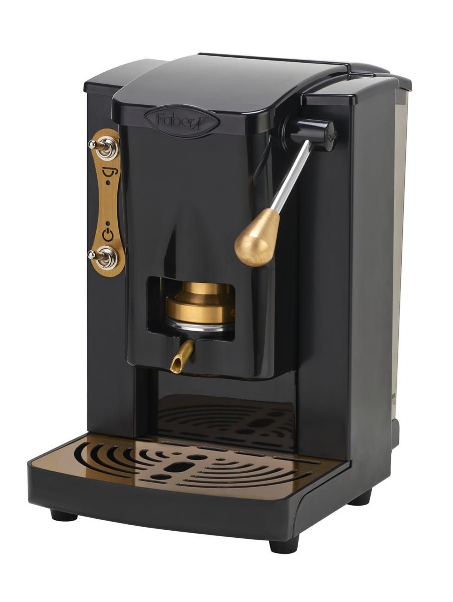 foto del prodotto faber new slot mini plast m.d.c. cialde 44mm nero ottone ed. - nsmpnernbasott