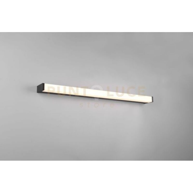 foto del prodotto fabio h2o applique led 12w 1400lm, 3000k nero ip44 l. 80cm dimmerabile