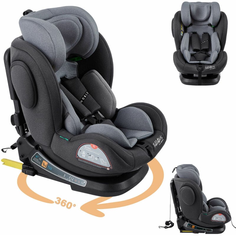 foto del prodotto fablekids seggiolino auto per bambini isofix ruotabile a 360 40-150 cm