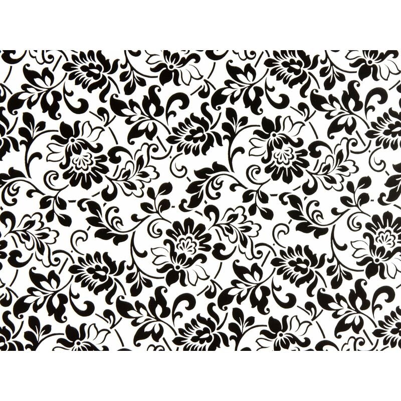 foto del prodotto fablon pellicola adesiva pellicola mobili viticci nero 45 x 200 cm foglio decorativo