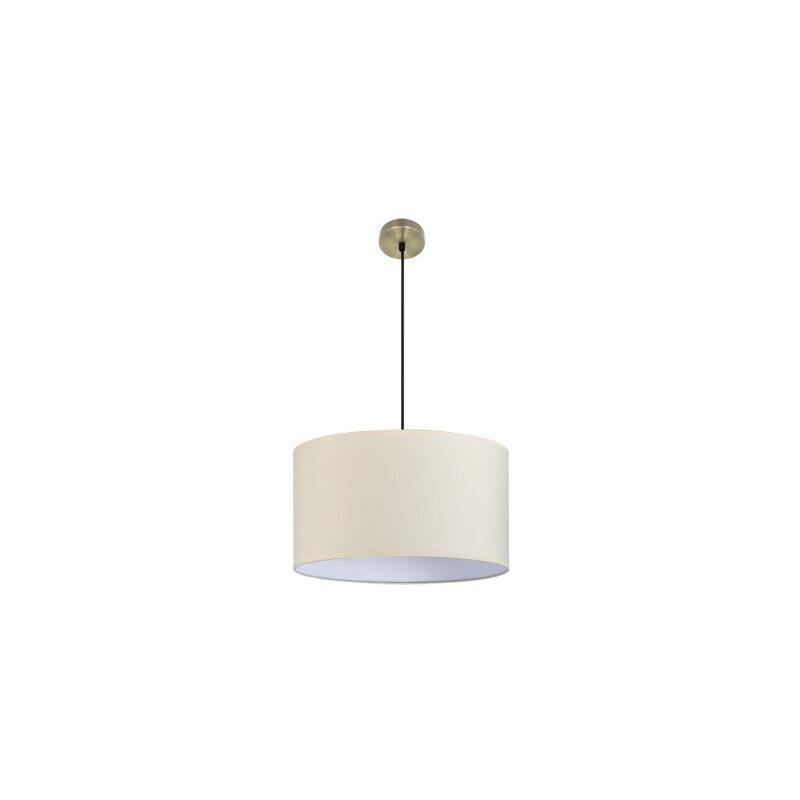 foto del prodotto fabrilamp abrila akunadecor lampada a sospensione modello dori beige con paralume 50 cm
