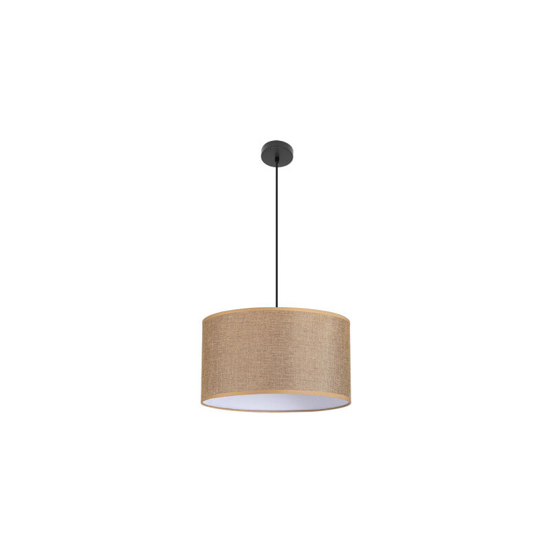 foto del prodotto fabrilamp abrila akunadecor lampada a sospensione modello jin con paralume marrone 50 cm