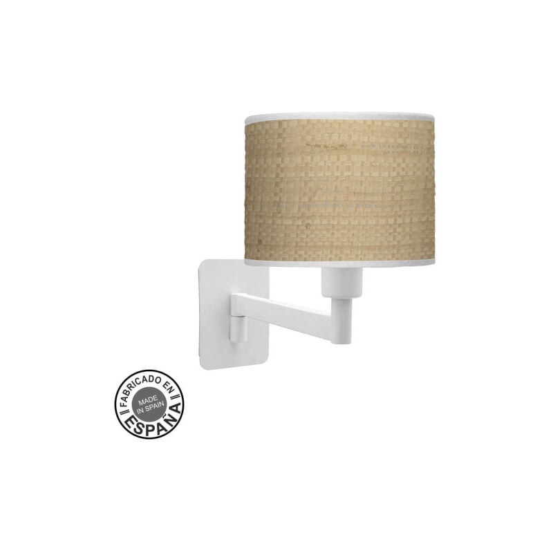 foto del prodotto fabrilamp abrila akunadecor lampada da parete con paralume modello moda bianco 1 luce