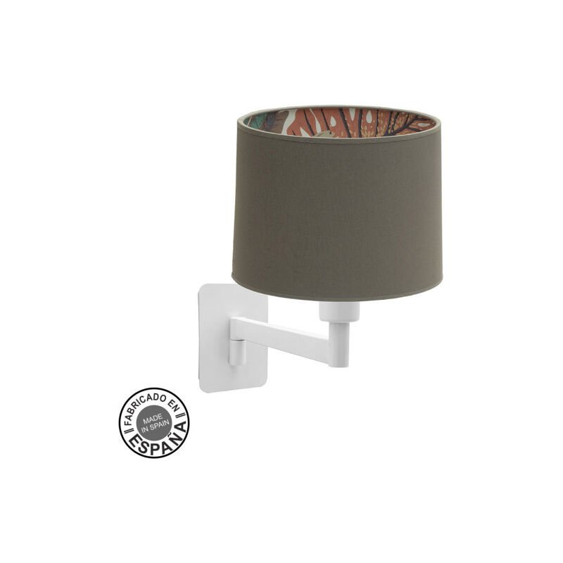 foto del prodotto fabrilamp abrila akunadecor lampada da parete tunez grigio con paralume