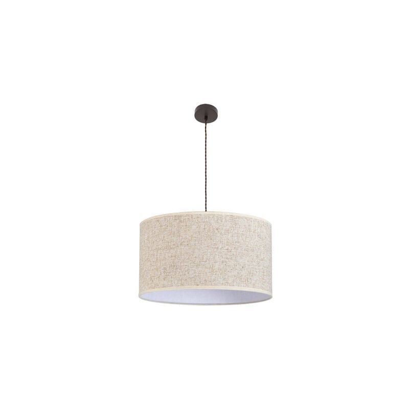 foto del prodotto fabrilamp abrila akunadecor modello a sospensione happy beige con paralume 3 luci