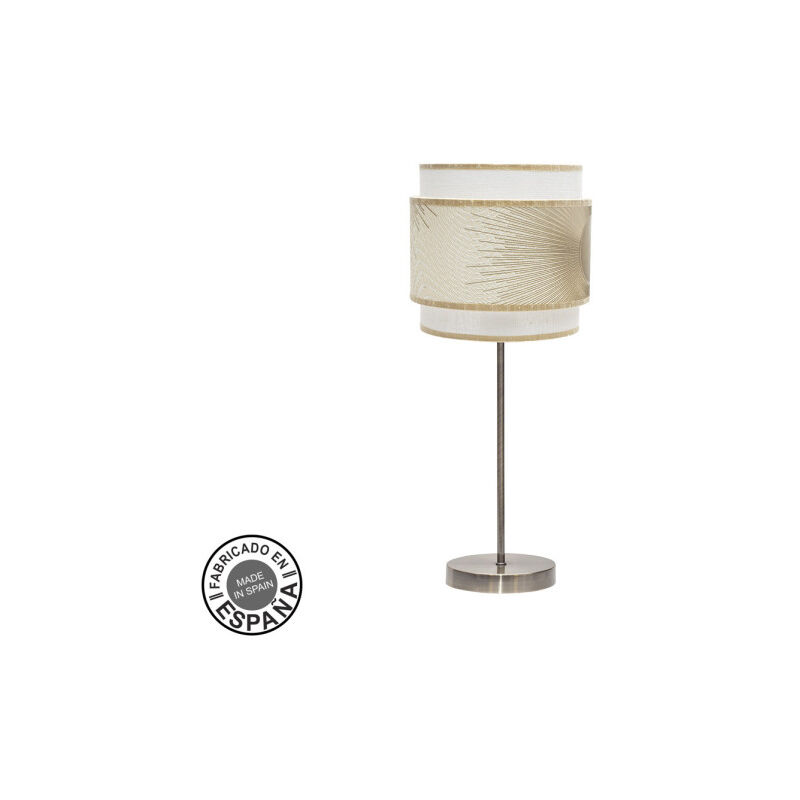 foto del prodotto fabrilamp abrila akunadecor modello da tavolo nepal oro con doppio schermo