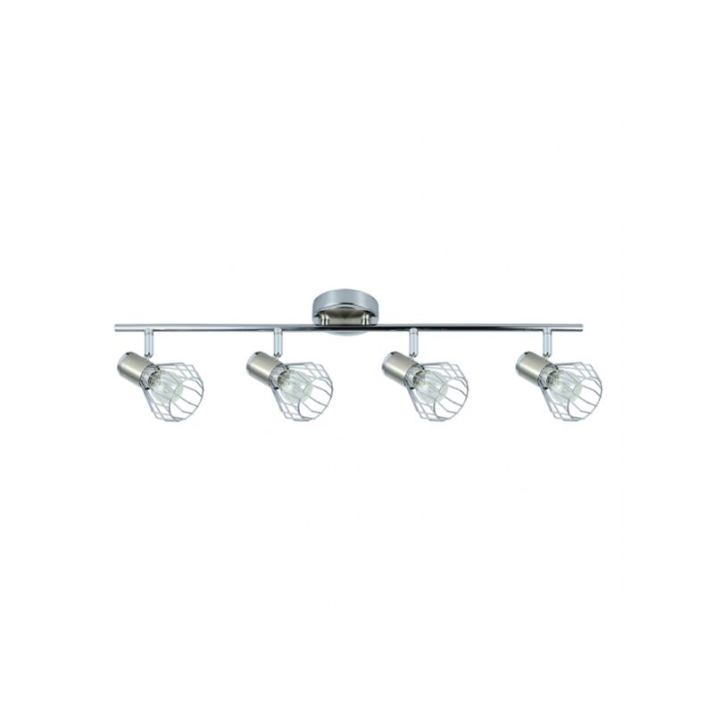 foto del prodotto fabrilamp akunadecor applique da bagno con tulipano metallico mateo 4 faretti cromo nickel