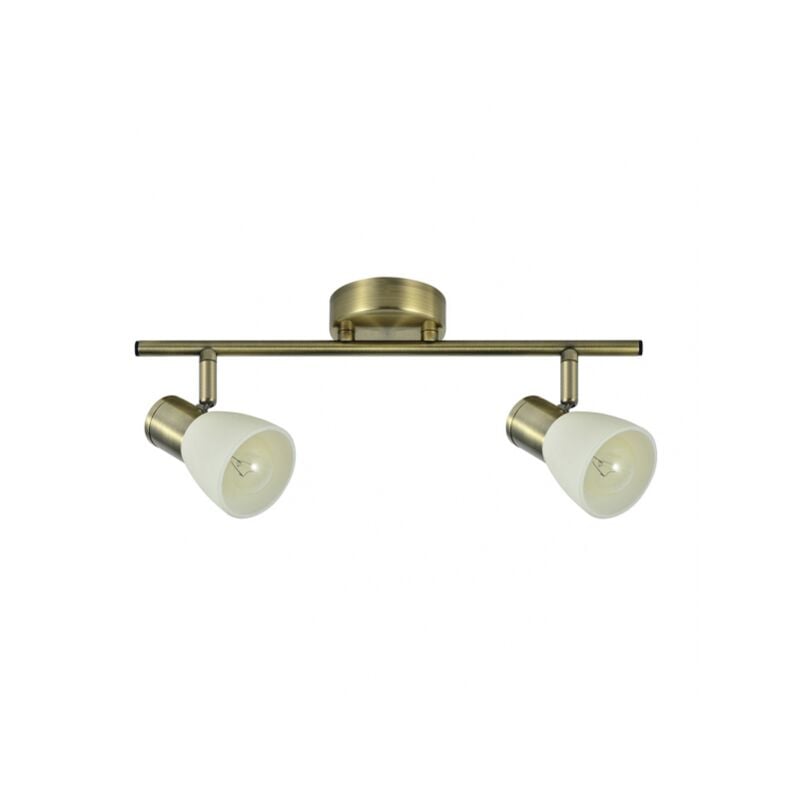 foto del prodotto fabrilamp akunadecor cholo strip de due faretti orientabili pelle