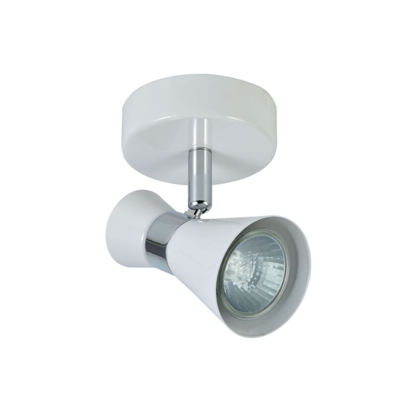 foto del prodotto fabrilamp akunadecor faretto bianco cromo modello maximo per bagno