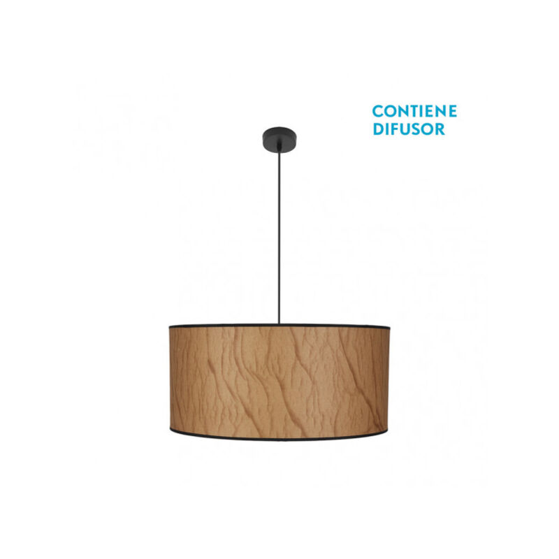 foto del prodotto fabrilamp akunadecor lampada a sospensione dimmerabile modello papyrus 3xe27 pergamena nero