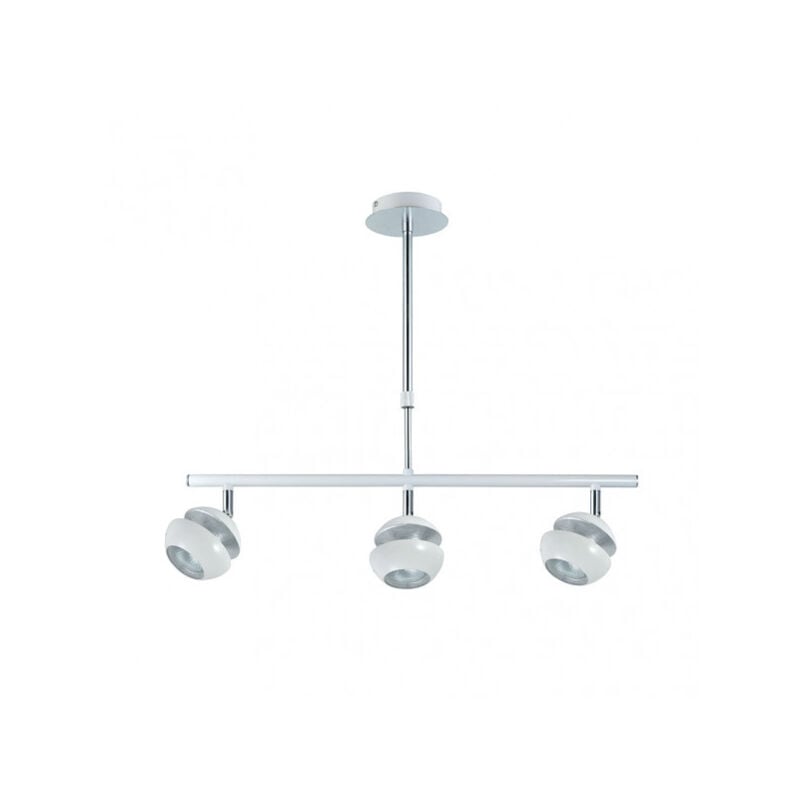 foto del prodotto fabrilamp akunadecor lampada lineare de 3 luci beethoven bianco argento