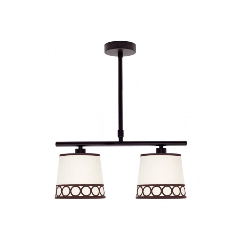 foto del prodotto fabrilamp akunadecor lampada modello dalia de 2xe14 beige brown de