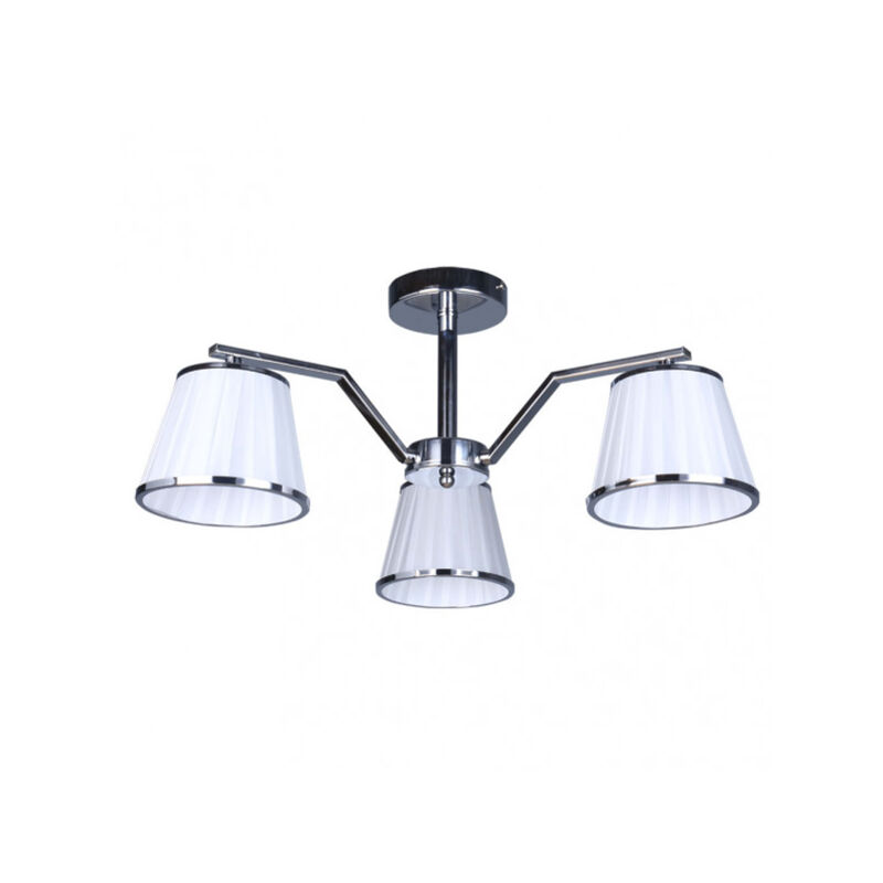 foto del prodotto fabrilamp akunadecor lampada trebol 3xe14 cromo pant.bianco 24x56x56 cm