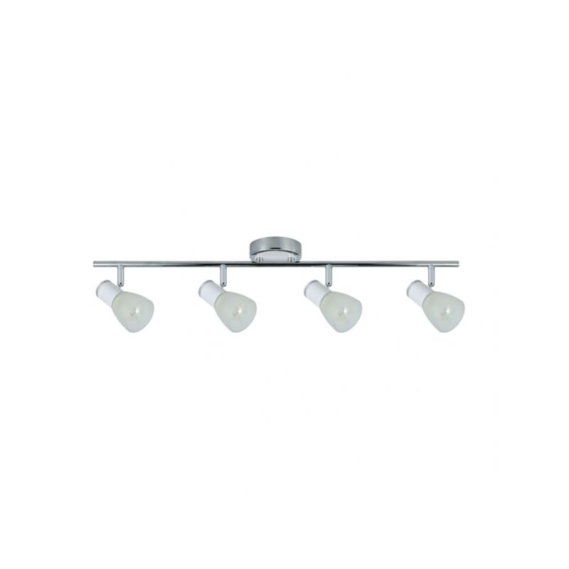 foto del prodotto fabrilamp akunadecor modello cholo striscia di faretti orientabili bianco cromo
