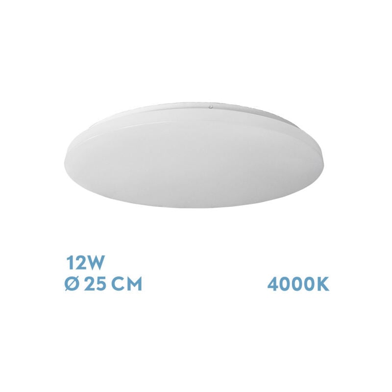 foto del prodotto fabrilamp akunadecor soffitto led modello tadeo bianco rotondo 12 w luce neutra
