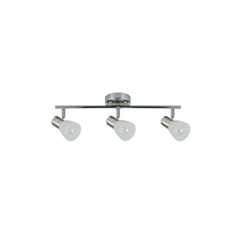 foto del prodotto fabrilamp akunadecor striscia a 3 luci modello cholo cromo nickel