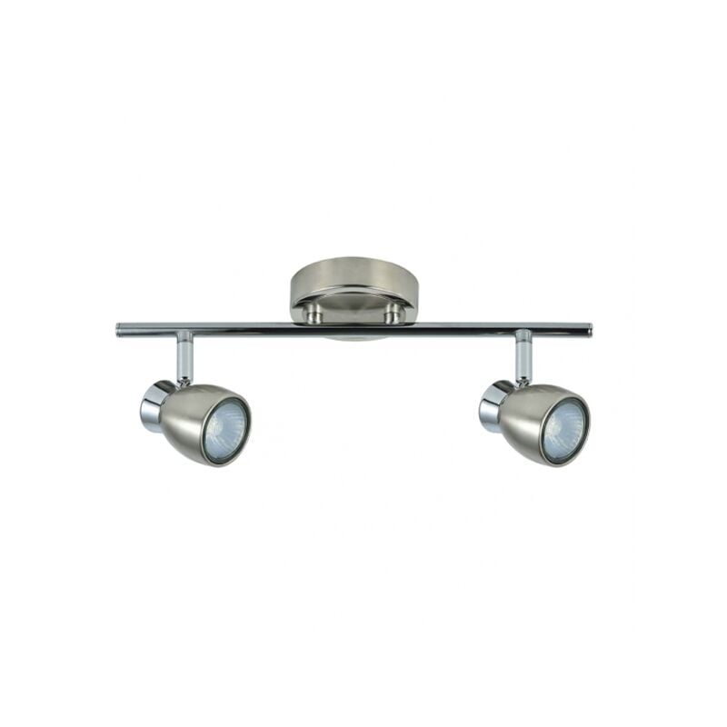 foto del prodotto fabrilamp akunadecor striscia bagno modello chacho 2 faretti nichel cromo