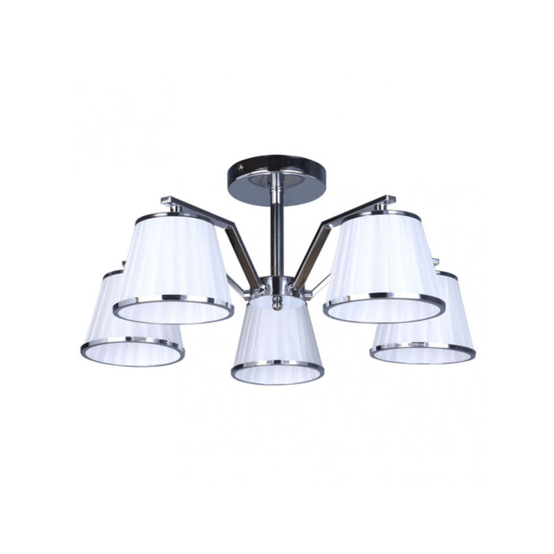 foto del prodotto fabrilamp akunadecor trebol lampada 5xe14 cromo pant.bianco 24x59x59cm