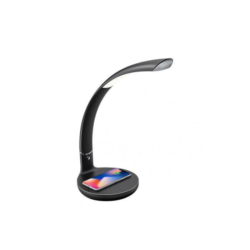 foto del prodotto fabrilamp alabastro flexo 7w 560lm 3500 6500k nero 44x16x27 cmcarg.mov.inalamb.5 colori x 3 intensid. dimmerabili