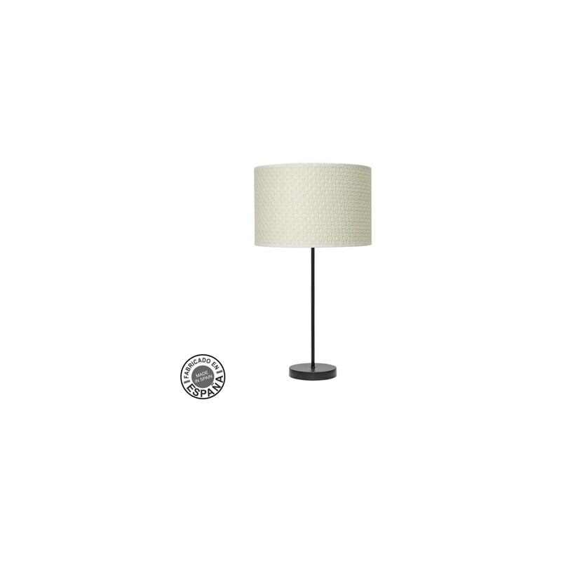 foto del prodotto fabrilamp alto moda lampada da tavolo 1xe27 canna nero bianco 63x30x30 cm