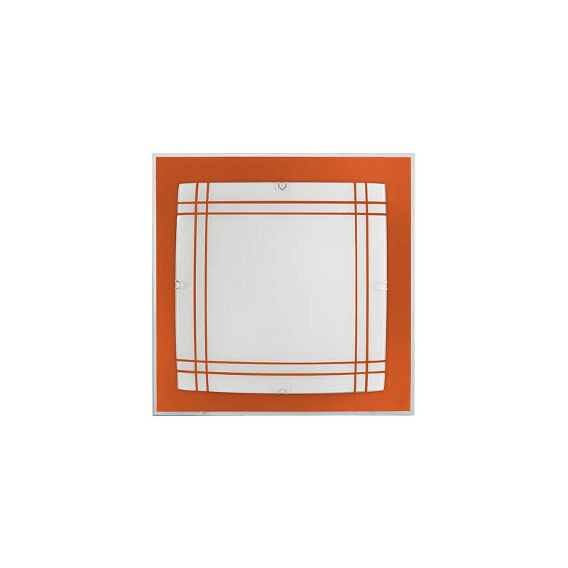 foto del prodotto fabrilamp amet lampada da soffitto arancione 2xe27 32x32x6 