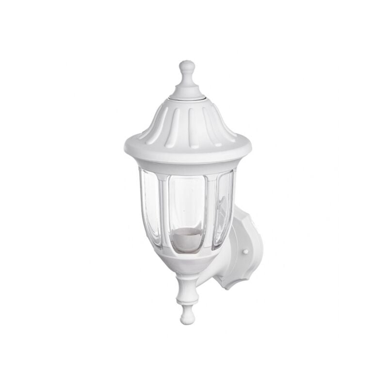 foto del prodotto fabrilamp angelica applique da esterno 1xe27 bianco ip44 policarbonato 36,2x16,6x20,5 cm