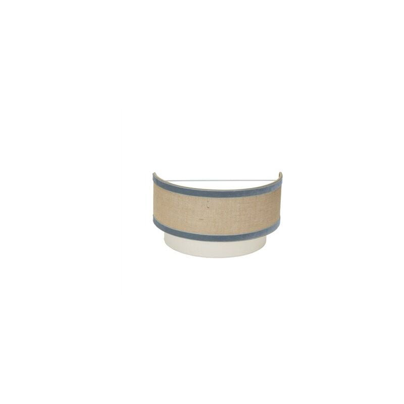 foto del prodotto fabrilamp applique carnelian 17,5x30x16cm 1xe27 lampadina non inclusa beige e blu