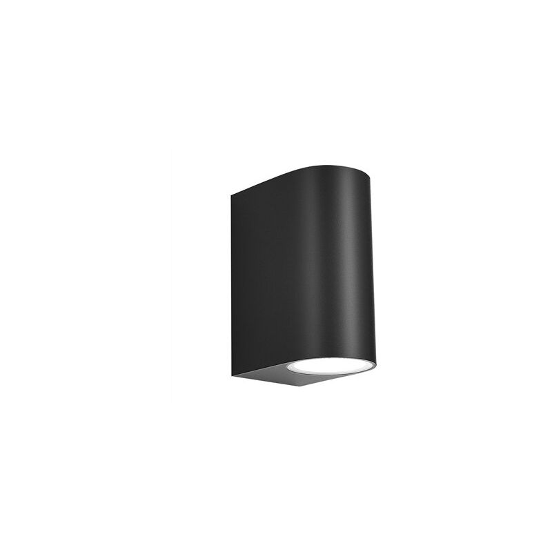 foto del prodotto fabrilamp applique da esterno gacela a due luci 2xgu10 230v ip44 14,7x7x9cm colore nero