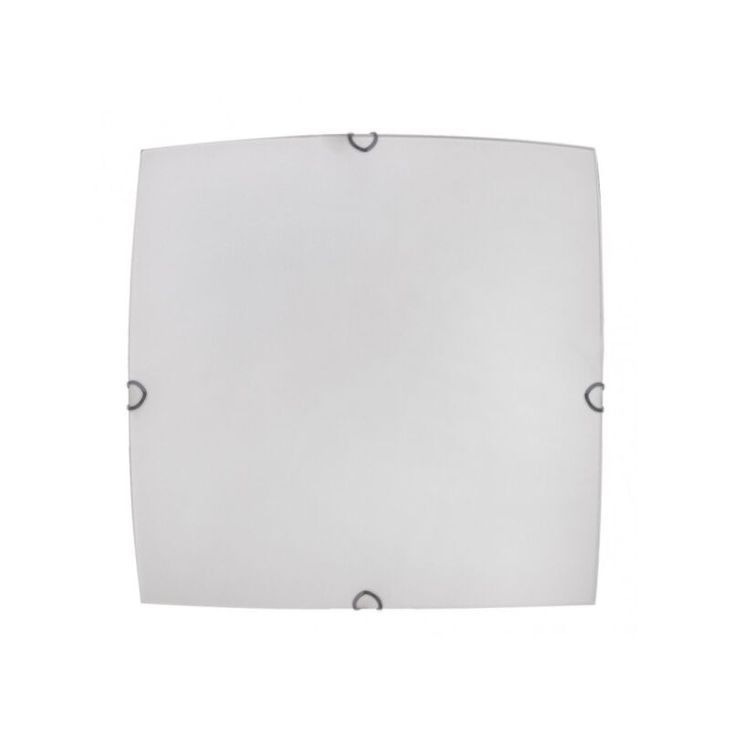 foto del prodotto fabrilamp ayla plafoniera quadrata 3xe27 bianco 40x40x7 cm