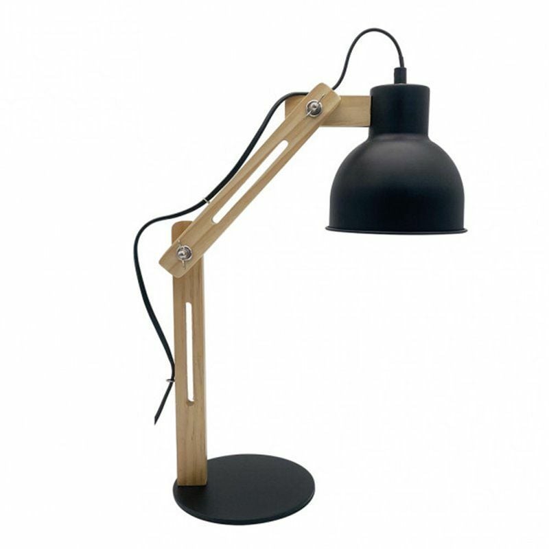 foto del prodotto fabrilamp baptista 1 luce nero faggio lampada flessografica articolata modello baptista