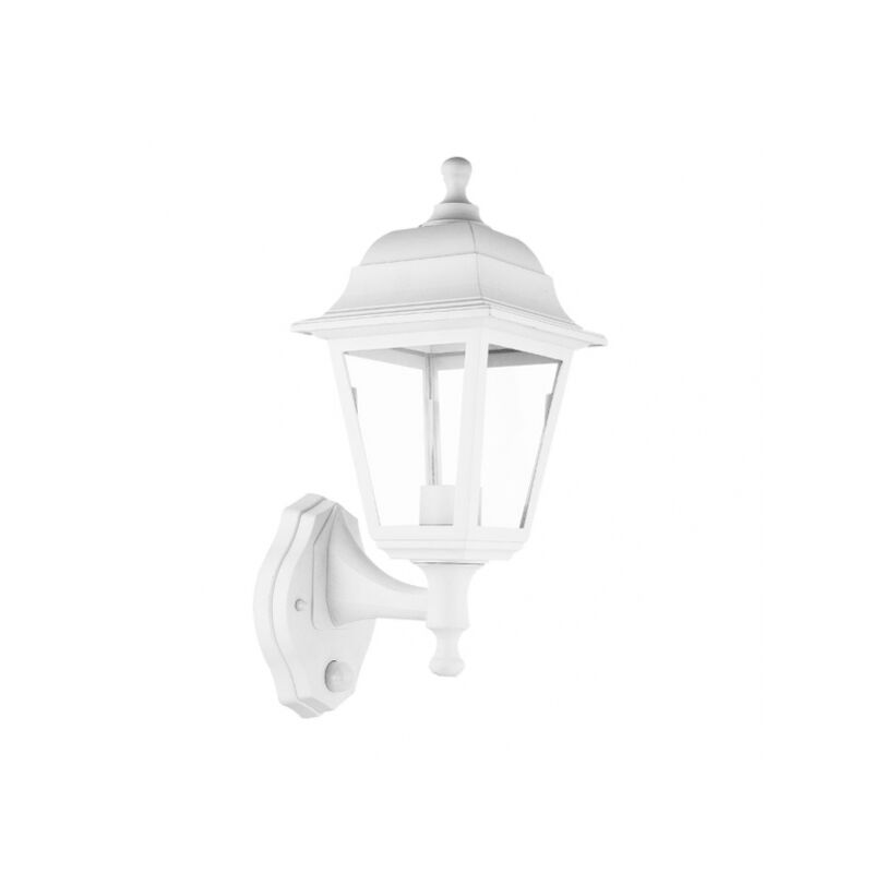 foto del prodotto fabrilamp basil applique da esterno 1xe27 bianco ip44 policarbonato 35x15x19,7 cm
