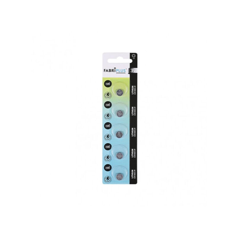 foto del prodotto fabrilamp batteria a bottone cr1025 3v fabriplus al litio20x5x0,4 cm