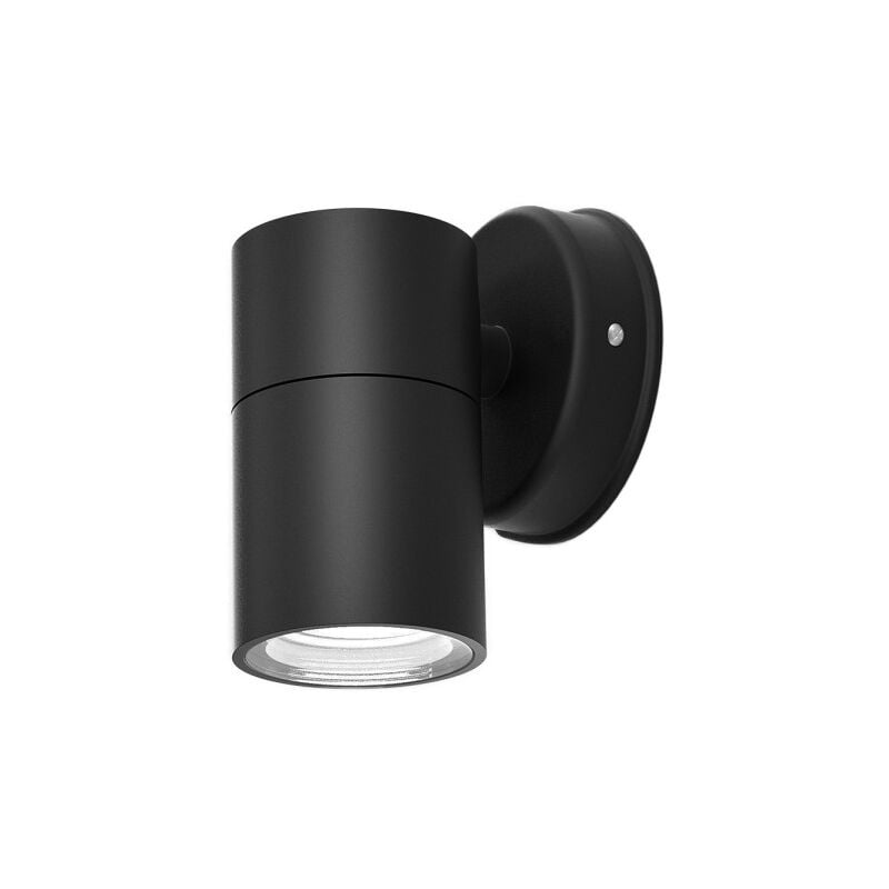 foto del prodotto fabrilamp becala applique da esterno 1xgu10 nero ip44 11,3x7,3x11,3 cm