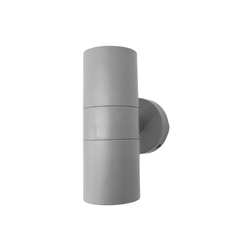 foto del prodotto fabrilamp becala applique da esterno 2xgu10 grigio ip44 15,2x7,3x11,3 cm