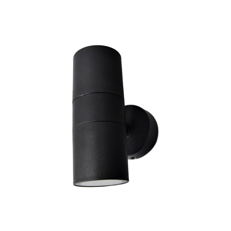 foto del prodotto fabrilamp becala applique da esterno 2xgu10 nero ip44 15,2x7,3x11,3 cm