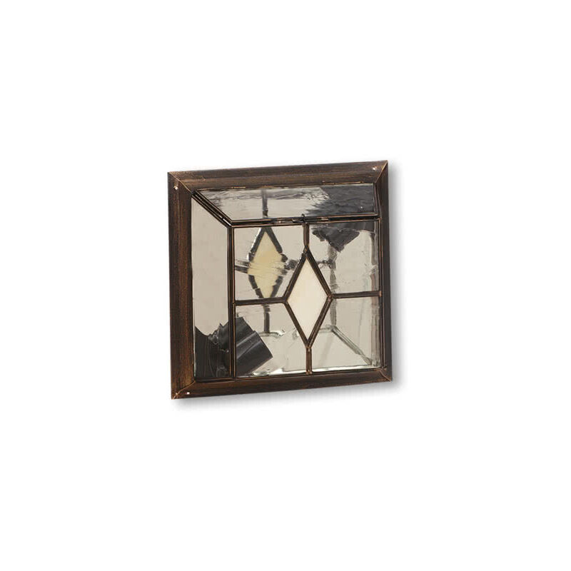 foto del prodotto fabrilamp - califa piccola lampada da soffitto 1xe27 oro antico/beige 10x25x25 cm