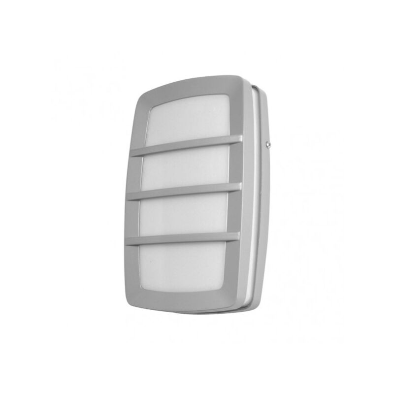 foto del prodotto fabrilamp - capella lampada da parete esterna in alluminio 1xe27 grigio ip44 8,5x30x18,5 cm