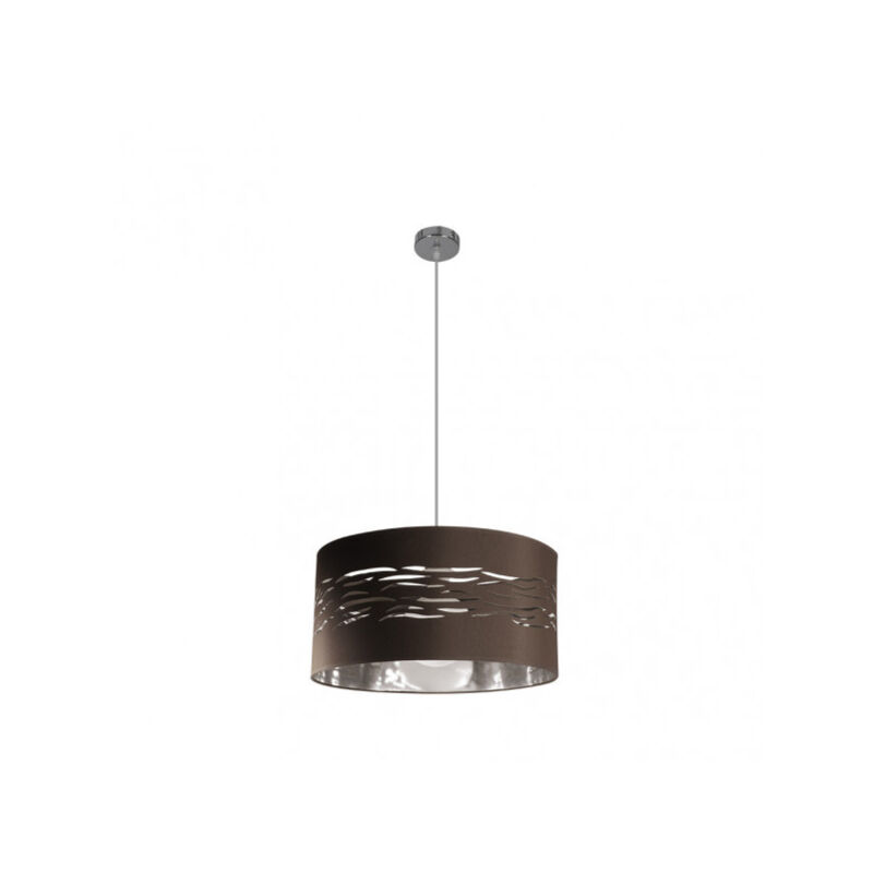foto del prodotto fabrilamp ciondolo a nebbia 1xe27 marrone cromo argento 40d