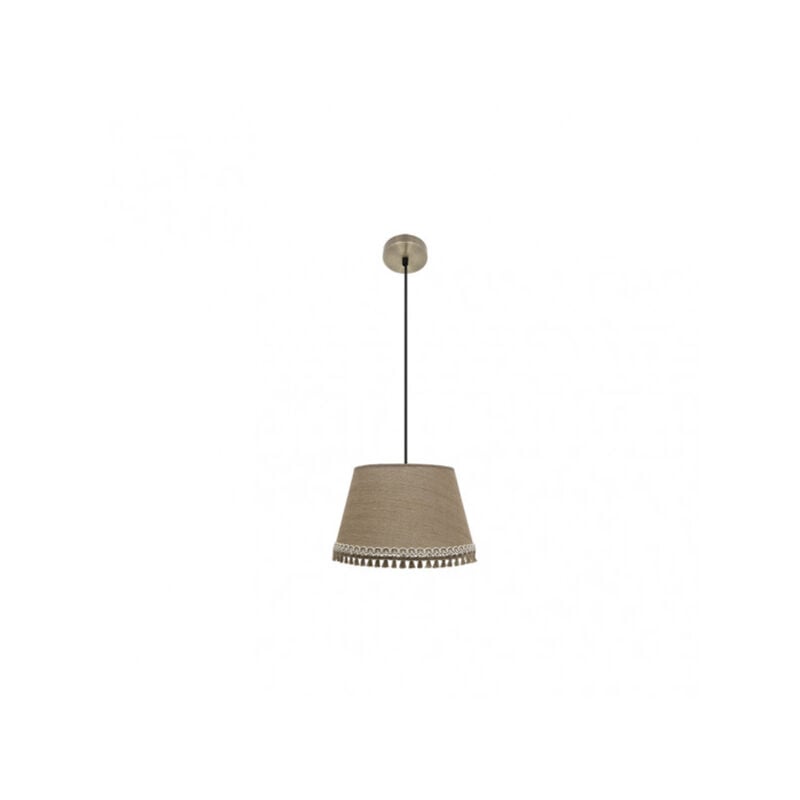 foto del prodotto fabrilamp ciondolo ada 1xe27 pelle sabbia regx40x40 cm